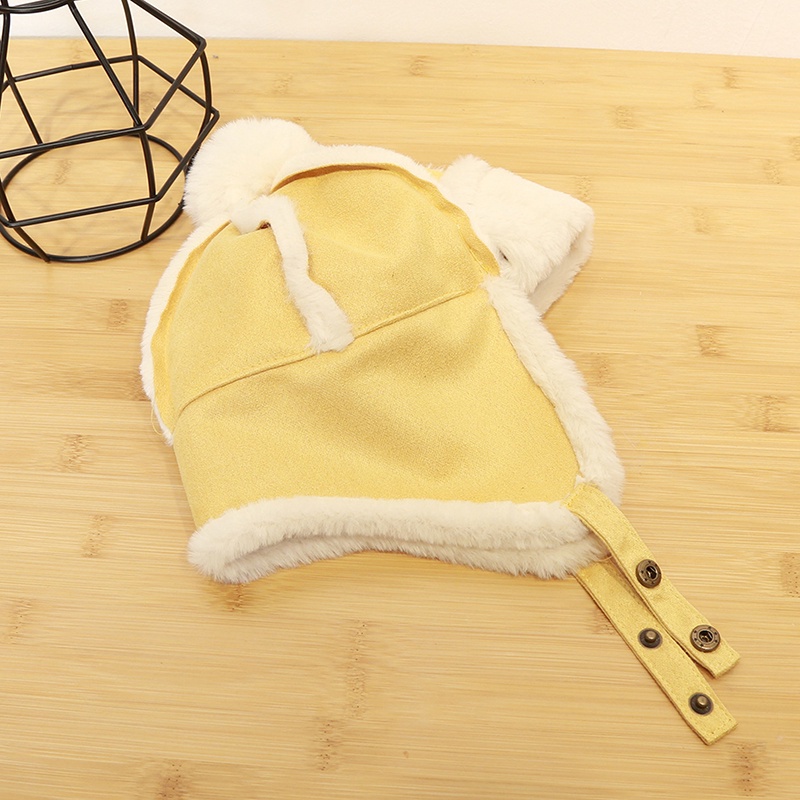 Mũ len trùm tai siêu dễ thương cho bé