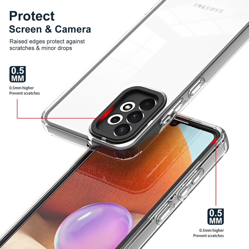 Ốp Điện Thoại PC Cứng Viền TPU 2 Trong 1 Cho Samsung Galaxy S22 S22 Plus S22 Ultra S23 S23 Plus S23 Ultra A33 5G A52 4G 5G A52s 5G A04
