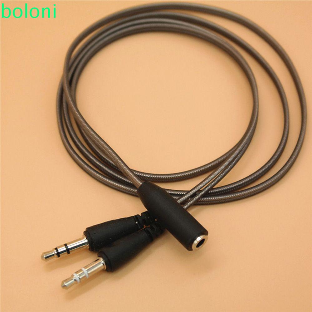 Dây cáp chia âm thanh tai nghe 3.5mm lỗ cắm sang 2 cổng đầu cắm 1m dành cho thiết bị kỹ thuật số