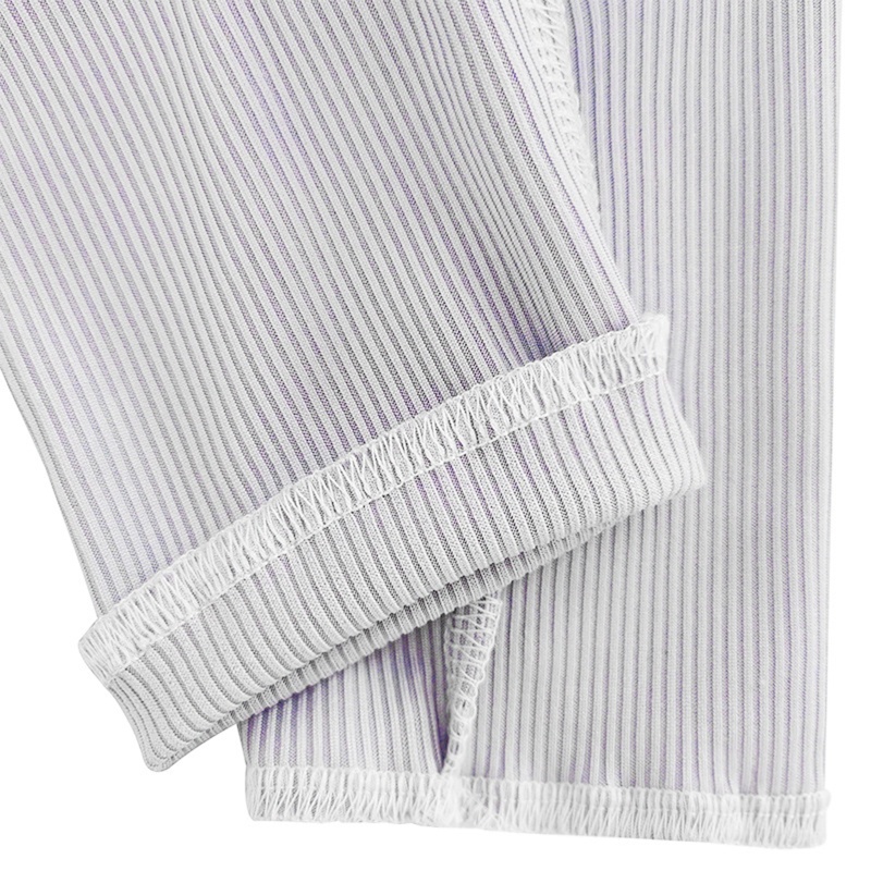 Hum patchwork t-shirt phụ nữ dài tay thời trang mùa hè slim crop top áo thun dài tay