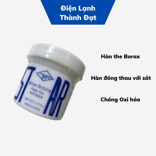 Thuốc Hàn the dùng để Hàn thau đồng với sắt