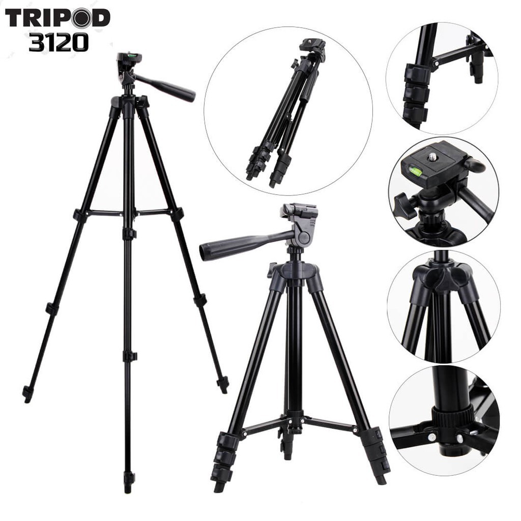 Chân Gía Đỡ ĐT Chụp Hình TripPod 3120 1m2 tặng kèm túi đựng | BigBuy360 - bigbuy360.vn
