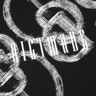 Grimm DC Áo thun tay dài Monogram // Đen