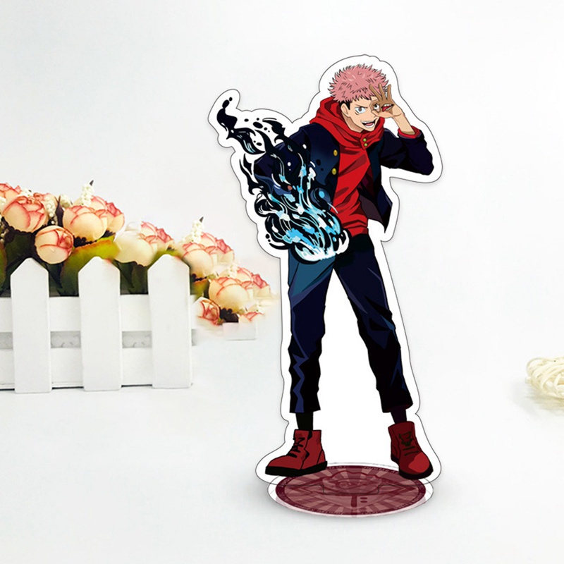 Mô hình acrylic nhân vật phim hoạt hình Anime Jujutsu Kaisen Gojo Satoru Fushiguro Megumi kèm đế đỡ