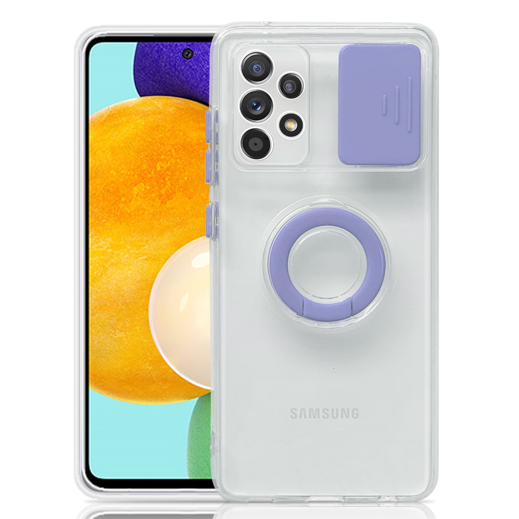 Ốp Điện Thoại Có Nắp Trượt Bảo Vệ Camera Cho Samsung Galaxy A12 A22 A32 A52 A52s A72 S21 Plus Ultra 5G