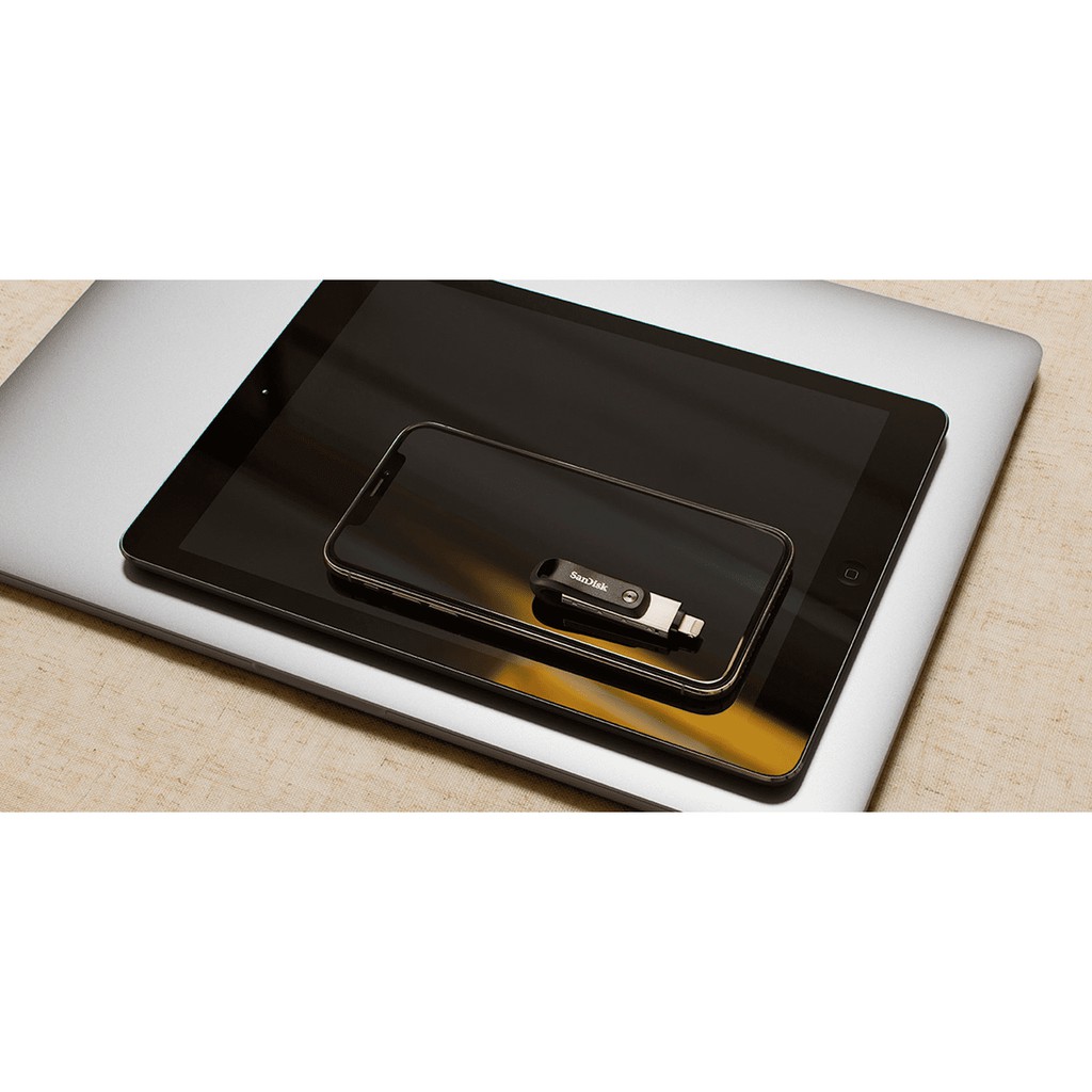 USB OTG SanDisk iXpand 3.0 Flash Drive Go 64GB (Bạc) - Hàng Chính Hãng