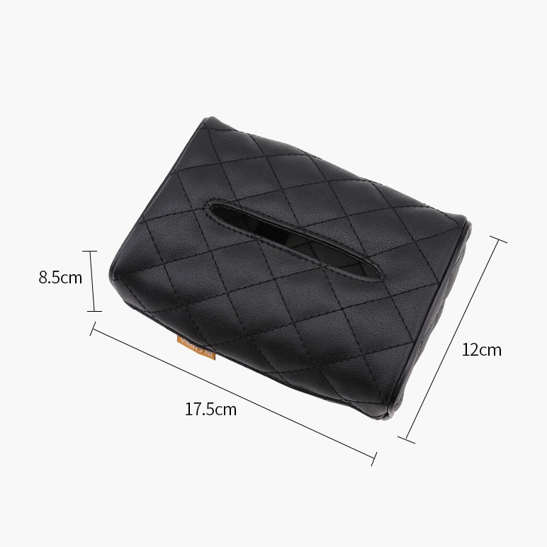 Hộp Đựng Khăn Giấy Bằng Da Pu Tiện Dụng Cho Xe Hơi Giá Đỡ