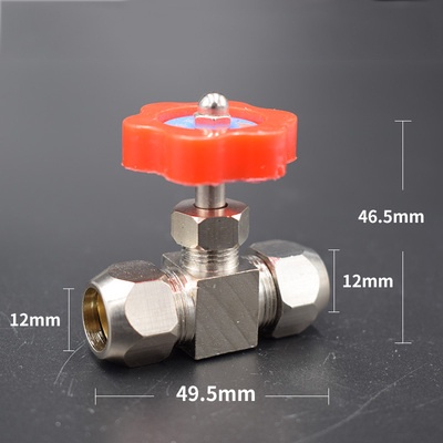 Van điều khiển lưu lượng khí CNZG bằng đồng mạ niken 6mm 8mm 10mm 12mm 1/8&quot; 1/4&quot; tiện lợi