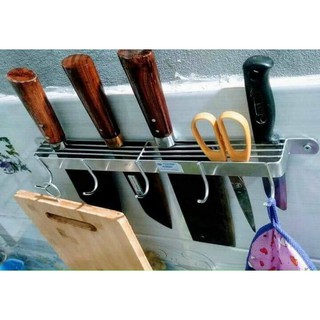 Kệ để cài dao,thớt inox- kệ inox cài dao,treo đồ dùng nhà bếp đa năng