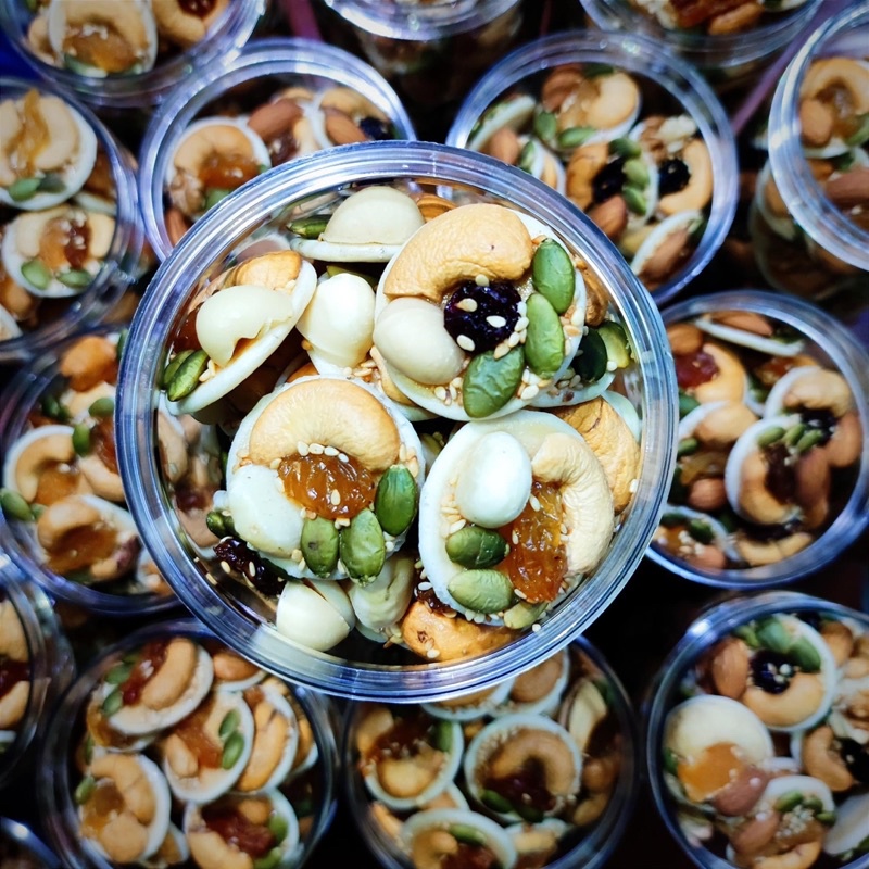 Bánh Đồng Tiền Mix Hạt 500gr Beorganic, Bánh Đồng Tiền Mix Hạnh Nhân Hạt Điều Hạt Dinh Dưỡng