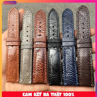 Dây đồng hồ da đà điểu cao cấp đủ size