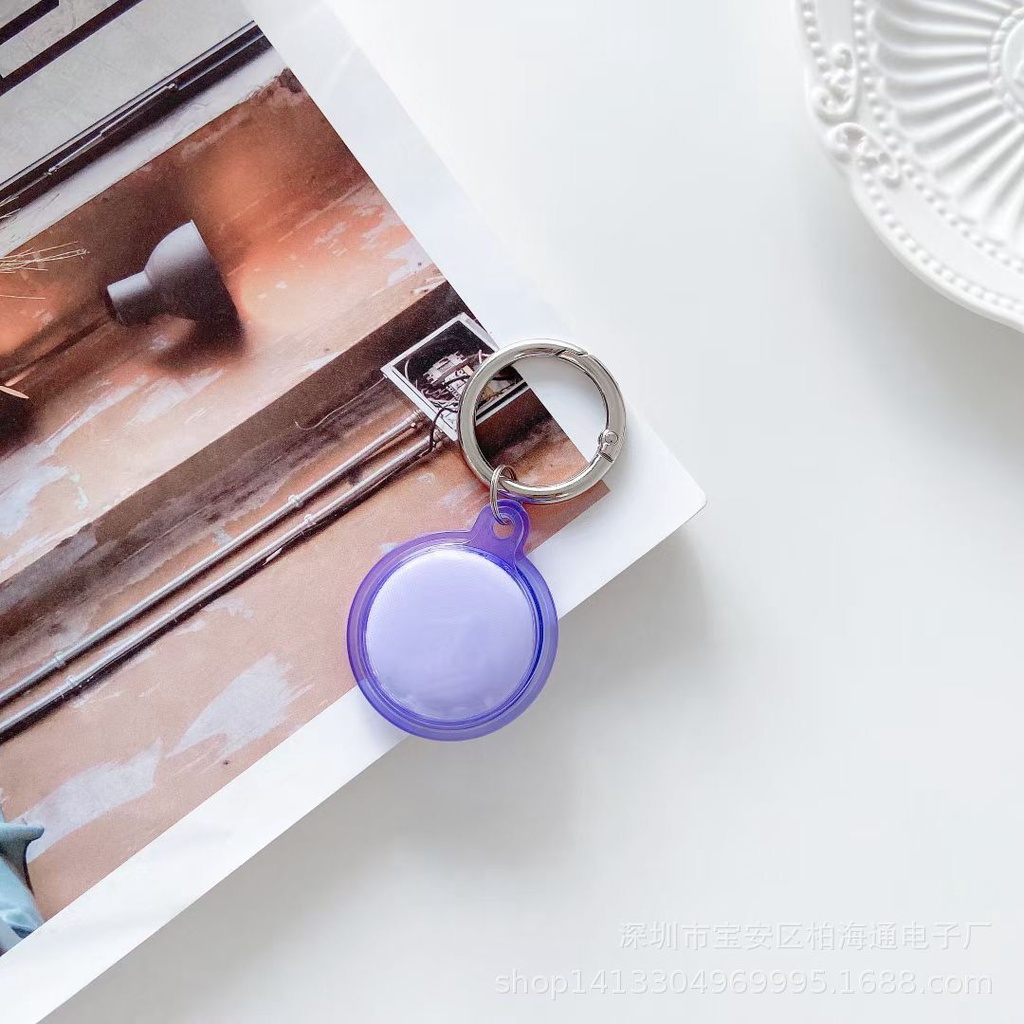 Vỏ Bảo Vệ Case Airtag Dây đeo Airtag Móc khoá Silicon 2 Mặt Chống shock