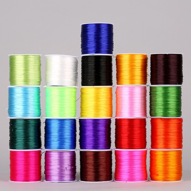 Dây đeo bằng phẳng Dây chuyền pha lê Vòng đeo tay Chuỗi hạt Vòng đeo tay Dây cao su Dây đàn hồi Dây Pearled Line Dây đàn hồi