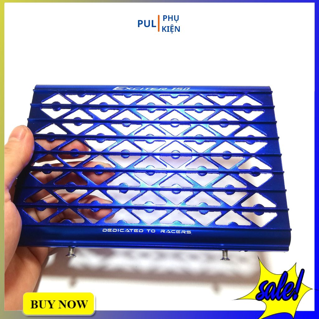 Che két nước Exciter 150 nhôm dày hc bảo vệ két nước làm đẹp xe Ex 150