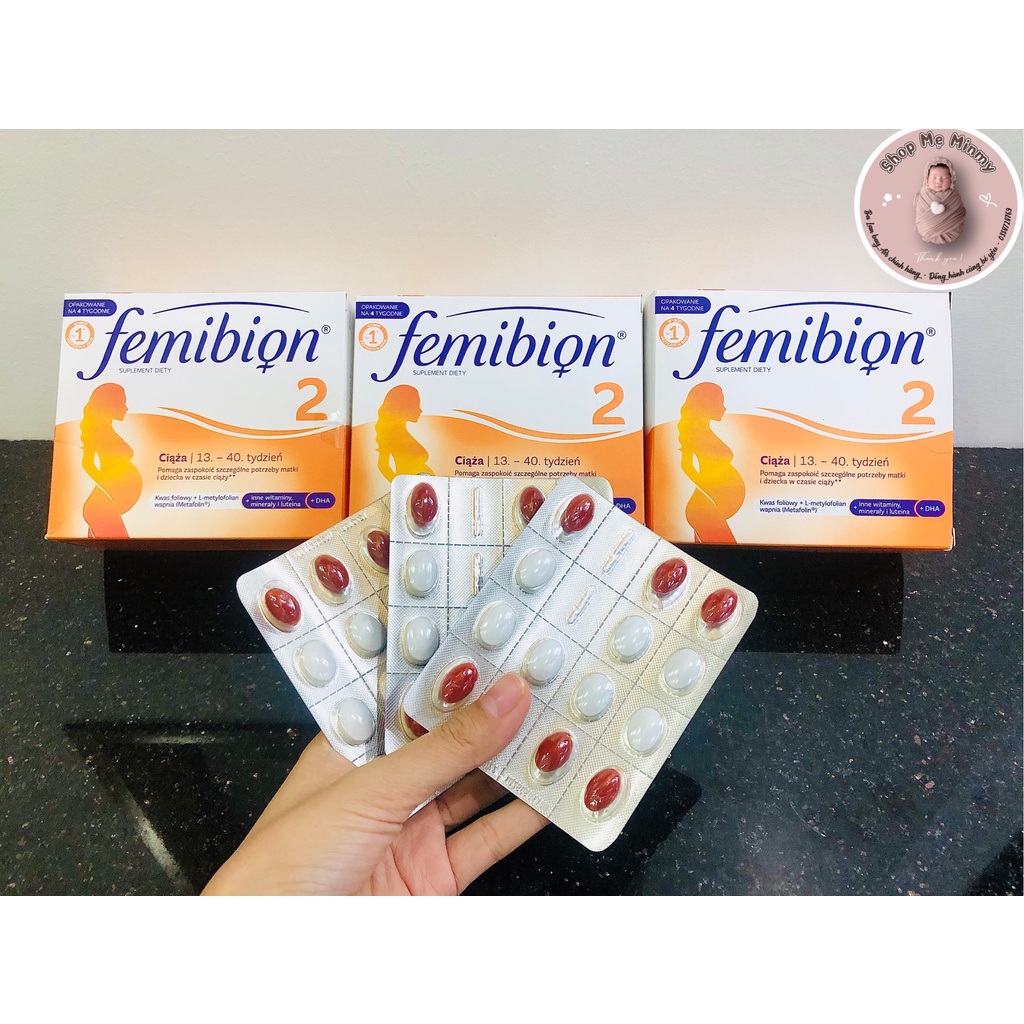 [Rẻ vô địch] [Chính hãng] Vitamin Femibion Số 2 Dành Cho Mẹ Bầu Từ 13 Tuần Đến Cuối Thai Kì