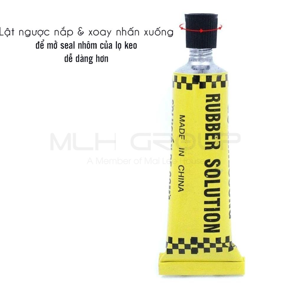 Bộ 15 Dải Sợi Keo Cao Su Kèm 2 Tuýt Keo Vá Lốp Xe Không Xăm Vá Ngoài (Vá Lụi) Dự Phòng Khẩn Cấp Cho Xe Máy,Xe Ô Tô MLH