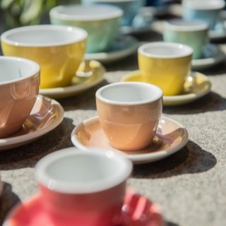 Ly Cà Phê Egg 80ml Espresso Cup & Saucer (Màu Potters) - Loveramics