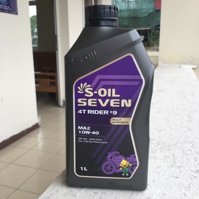 Dầu nhớt xe số S OIL RIDER 0.8L, 1 L nhập khẩu Hàn Quốc