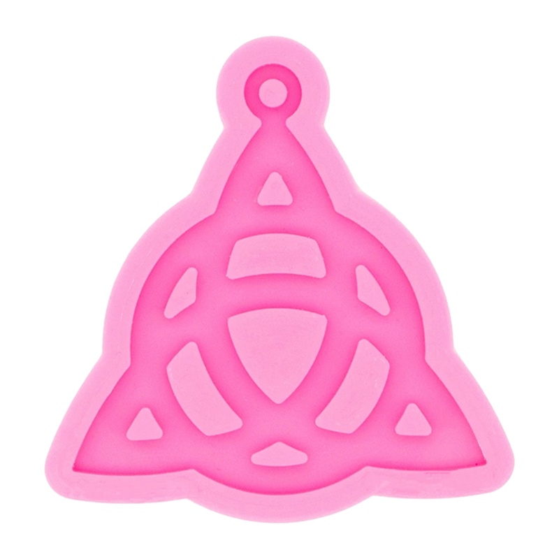 Khuôn Silicone Hình Tam Giác Làm Móc Khóa Thủ Công