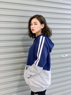 Hoodie phối 2 màu