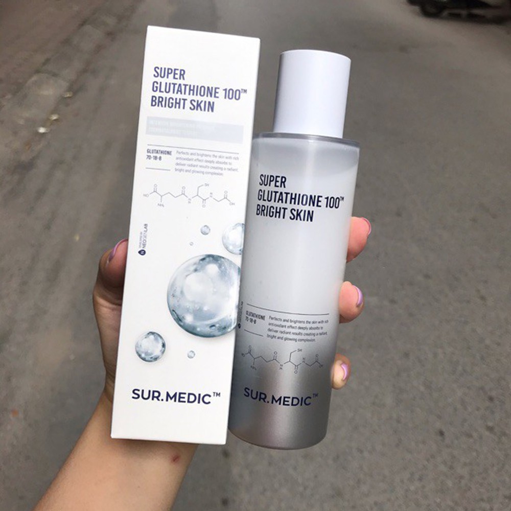 NƯỚC HOA HỒNG SUR.MEDIC+ SUPER GLUTATHION 100 BRIGHT SKIN 145ML CHÍNH HÃNG - 8167