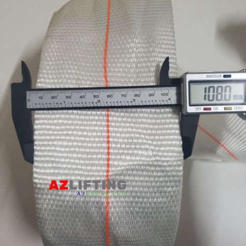 Dây đai vải bản 108mm polyester trắng
