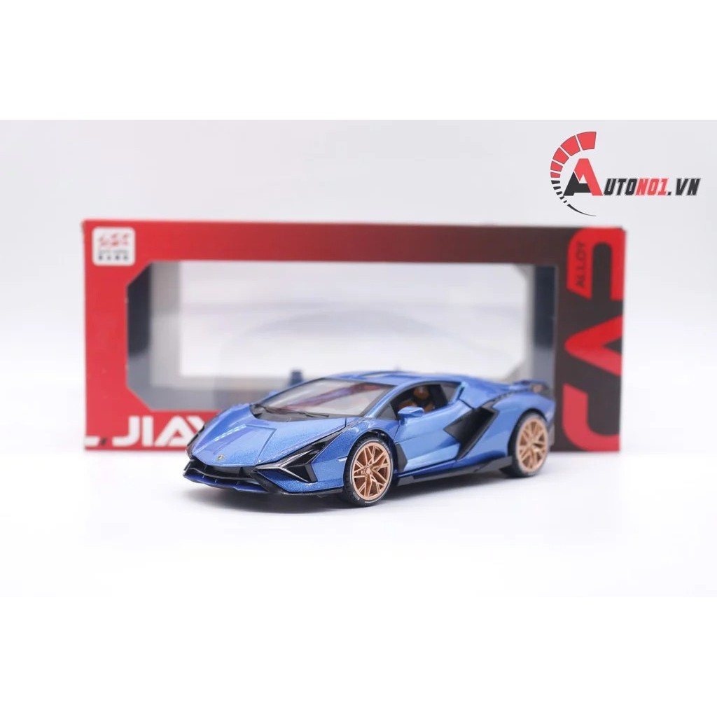 MÔ HÌNH XE LAMBORGHINI SIAN FKP 37 BLUE 1:22 JIAYE 7554