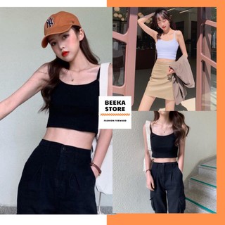 Áo hai dây croptop nữ, áo croptop nữ 2 dây beeka store