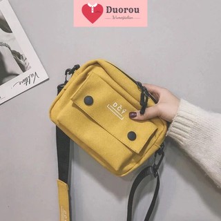 [HÀNG SẴN] Túi Vải Canvas Đeo Chéo Phong Cách Hàn Quốc Dành Cho Nữ CHỐNG NƯỚC, CÁ TÍNH 019