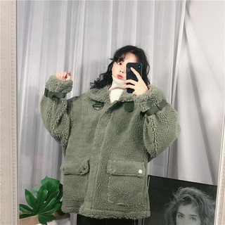 (ORDER) Áo khoác len lông cừu Hàn Quốc mới 2019