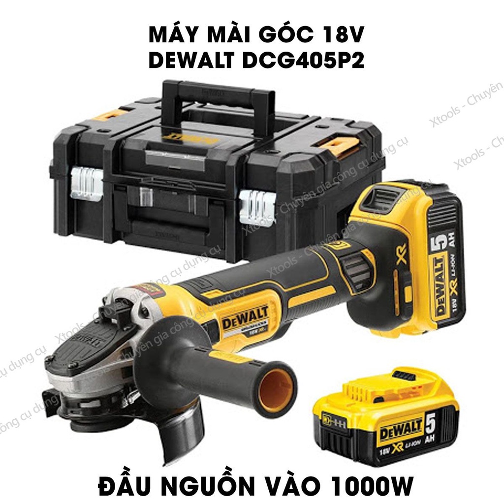 Máy mài góc cầm tay dùng pin 18V DeWALT 800W máy cắt kim loại đa năng động cơ không chổi than bảo hành chính hãng 3 năm