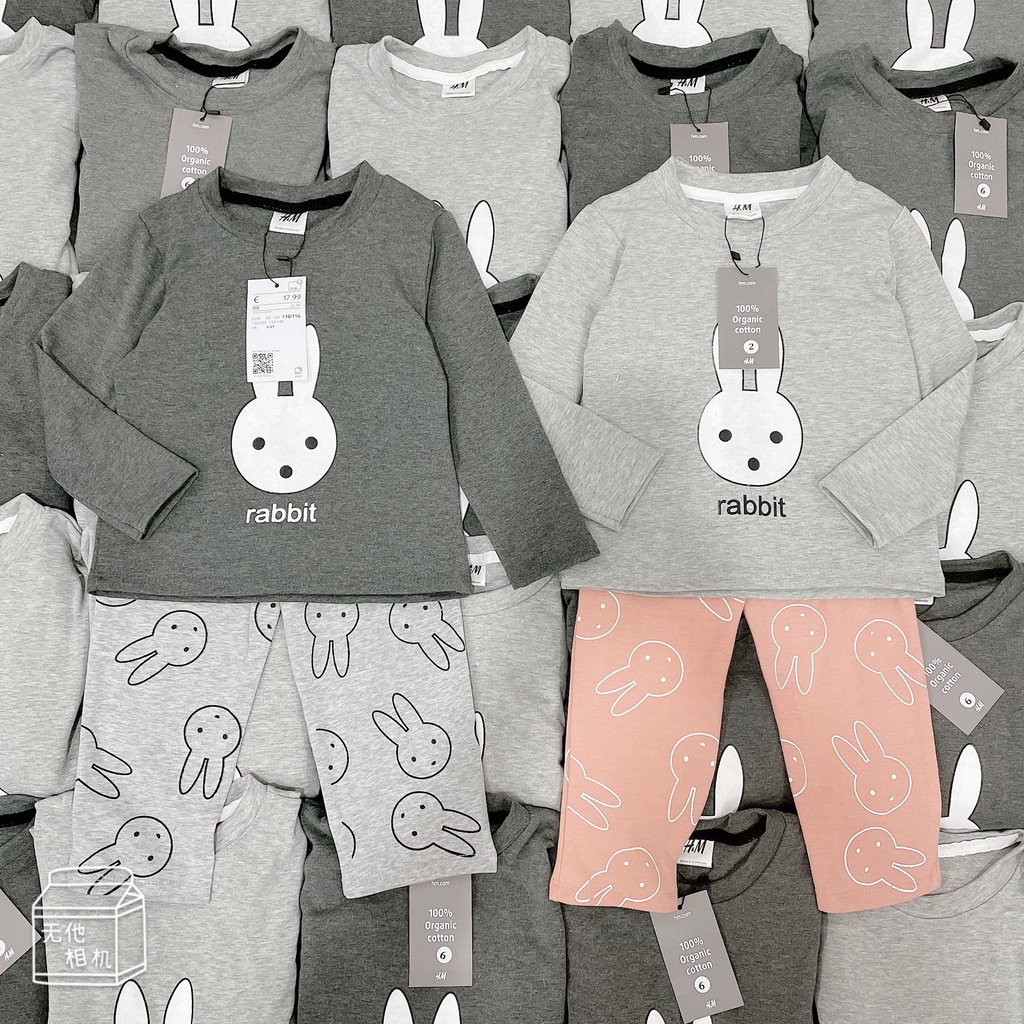 A59- Set 2 Bộ Thỏ Hồng Ghi Rabit