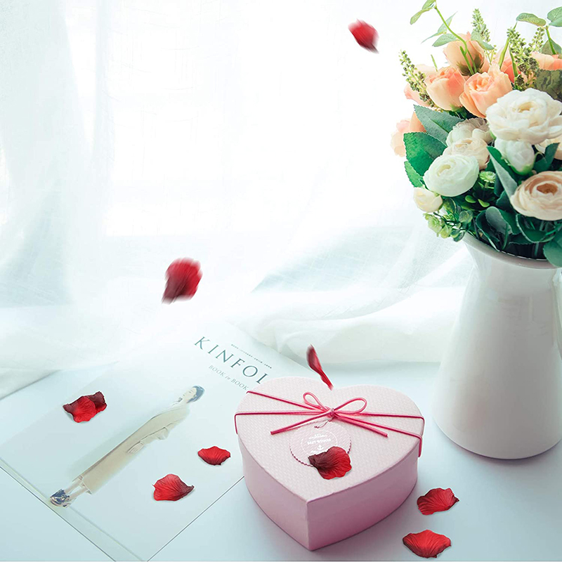 Bộ 100 Cánh Hoa Hồng Giả Bằng Lụa Dùng Trang Trí Tiệc Cưới