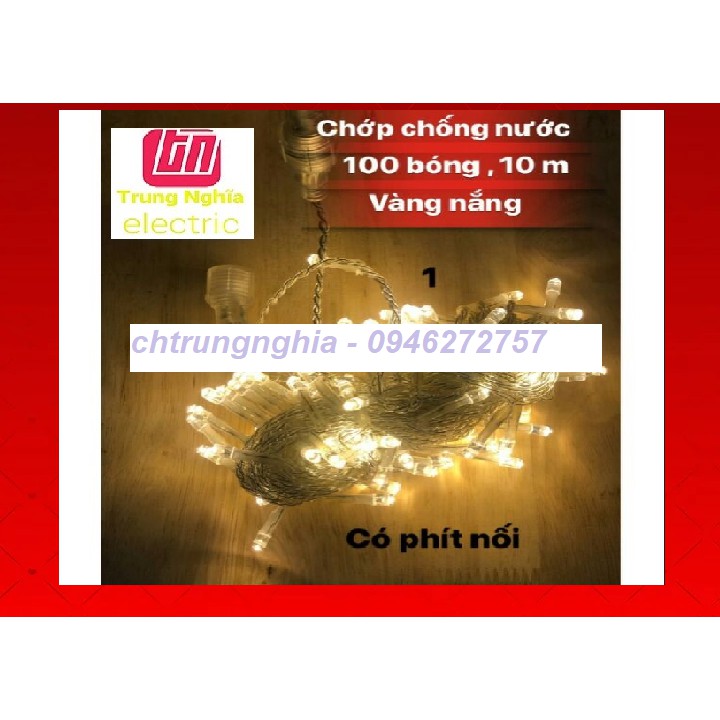 ĐÈN FAIRY LIGHT LED KHÔNG CHỚP 10 MÉT - CHỐNG NƯỚC - CÓ ĐẦU NỐI DÂY