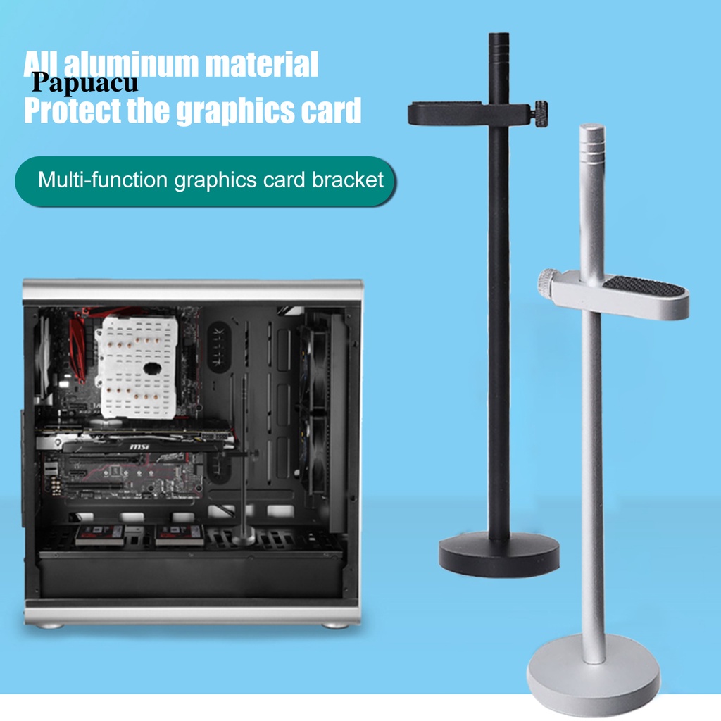 Giá Đỡ Card Đồ Họa Bằng Nhôm Nguyên Chất Có Thể Điều Chỉnh Kèm Đế Đỡ Nam Châm Cho Máy Tính Để Bàn