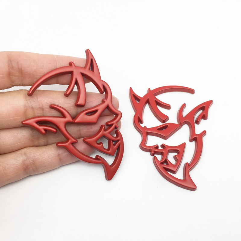 2 Chiếc Kim Loại Cho Dodge Demon Challenger Fender Xe Bên Miếng Dán Cho Dodge Challenger RAM 1500 Sạc Avenger Calibre Phi Tiêu nitro