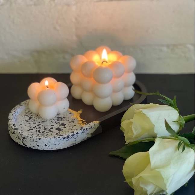 Khay Đựng Deco Chụp Ảnh Sản Phẩm Nến Thơm - Khay Lót Ly Trang Trí Văn Phòng