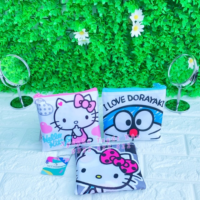 TÚI VẢI MUA SẮM HELLO KITTY - DORAEMON