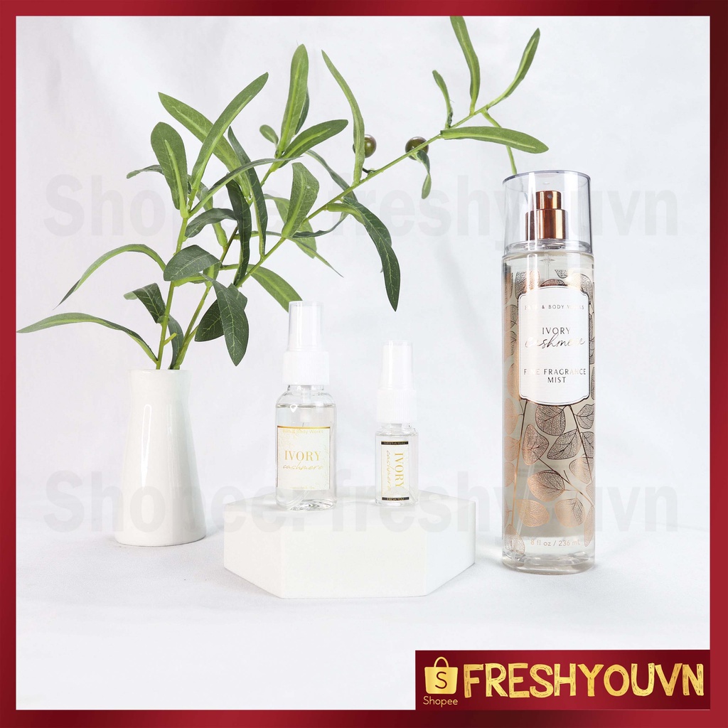 Ivory Cashmere - Xịt thơm toàn thân body mist Bath & Body Works khác  - Gỗ  -  BST Autumn Heirloom