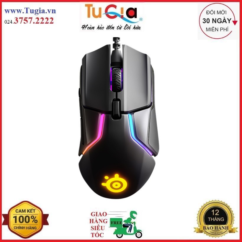 [Mã SKAMPUSHA7 giảm 8% đơn 250k]Chuột Gaming Có Dây SteelSeries Rival 600 12000DPI RGB 7 Phím - Hàng Chính Hãng