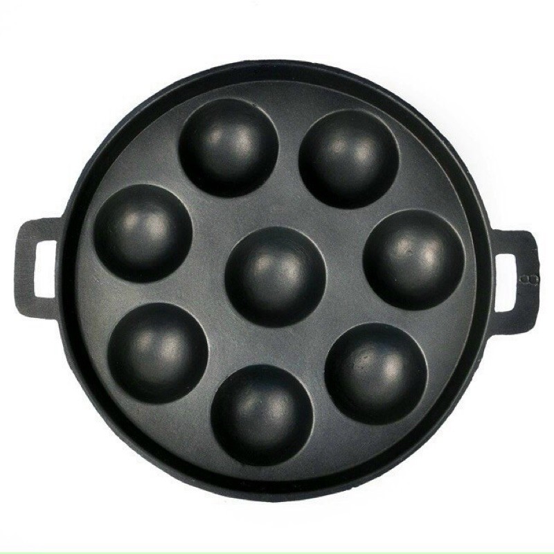 Khuôn đỗ bánh khọt 8 lỗ chống dính cao cấp kèm nắp đậy