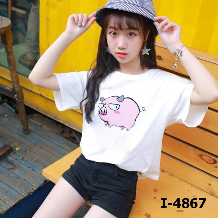 [BÁN SIÊU CHẠY] I4867 ÁO THUN HÌNH HEO GIÁ RẼ VÔ ĐỐI
