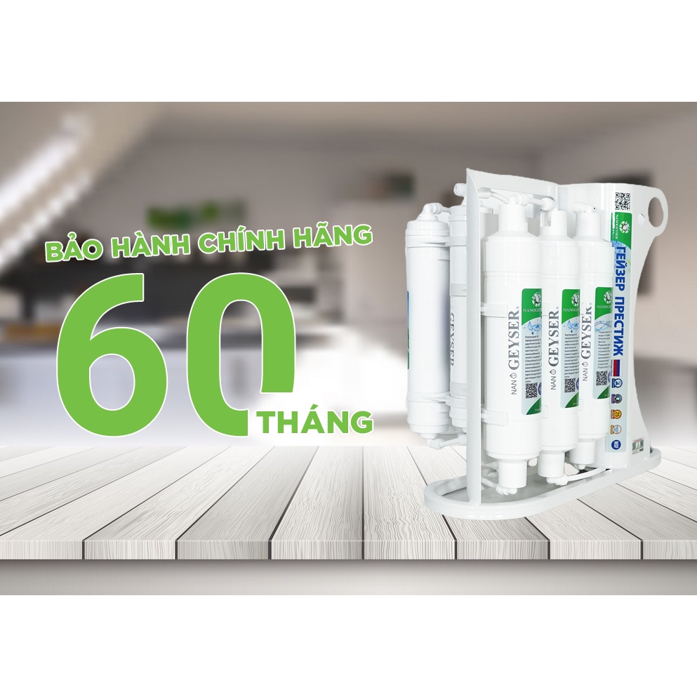 Máy lọc nước Nano Geyser ECO SLIM, Công nghệ lọc nước tinh khiết RO, Bảo hành điện tử 5 năm qua app chính hãng