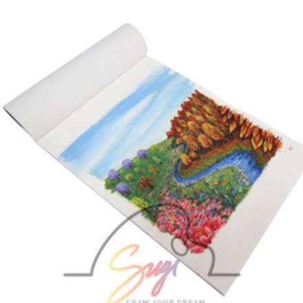 Tập sổ Canvas Vẽ Màu Acrylic,Sơn Dầu, Canvas Pad 10 Tờ Toan, 280Gsm