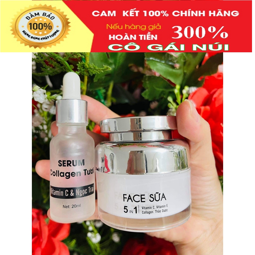 SERUM và kem FACE  SỮA CÔ GÁI NÚI