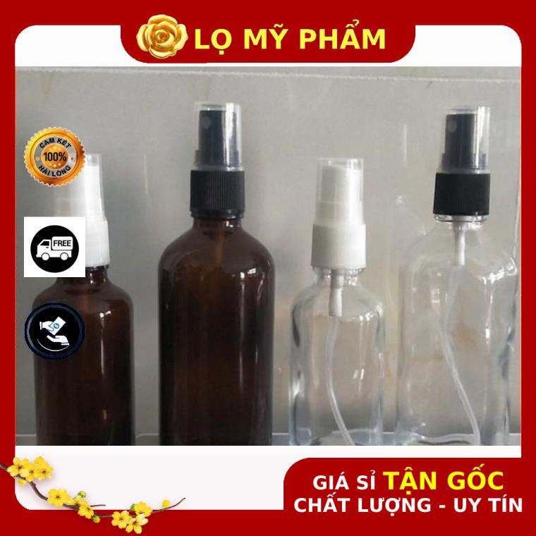 Chai Xịt Phun Sương ❤ GIÁ TỐT NHẤT ❤ Chai xịt phun sương thủy tinh 15ml,20ml,30ml chiết nước hoa