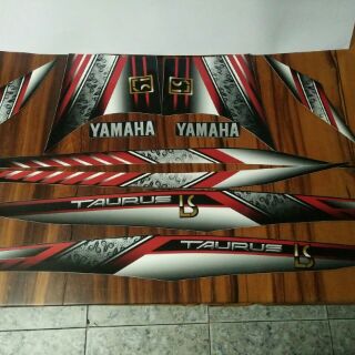 Bộ tem xe Yamaha Taurus màu đỏ