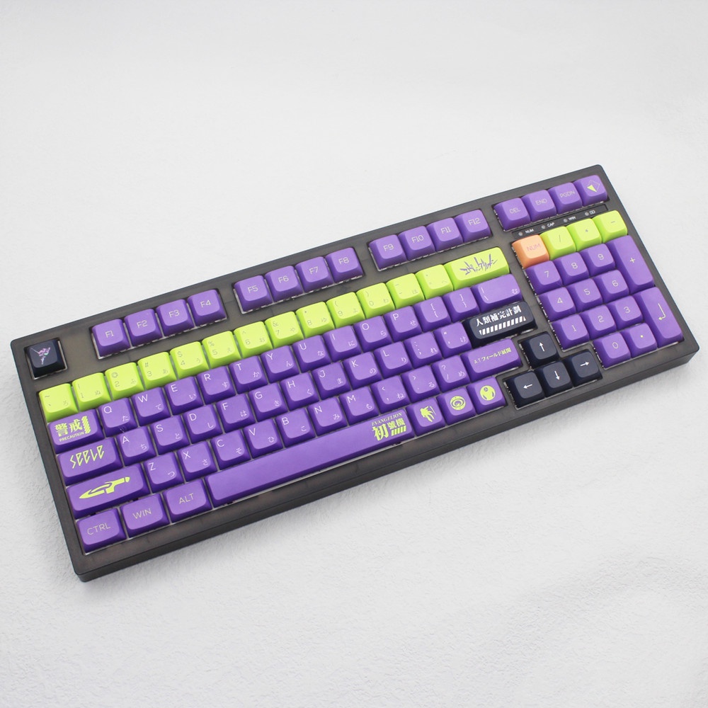 EVA-01 Keycaps XDA Hồ sơ EVANGELION Chủ đề Anime PBT DYE SUB Bàn phím cơ Keycaps