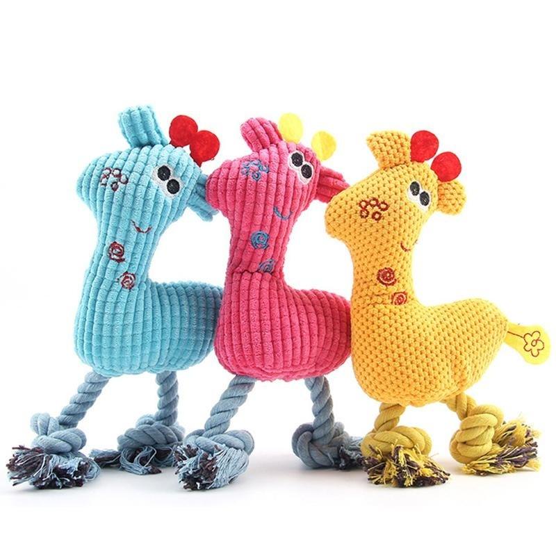 Dog Pet Puppy Plush Sound Plush Chew Squeaker Đồ Chơi Có Tiếng Kêu
