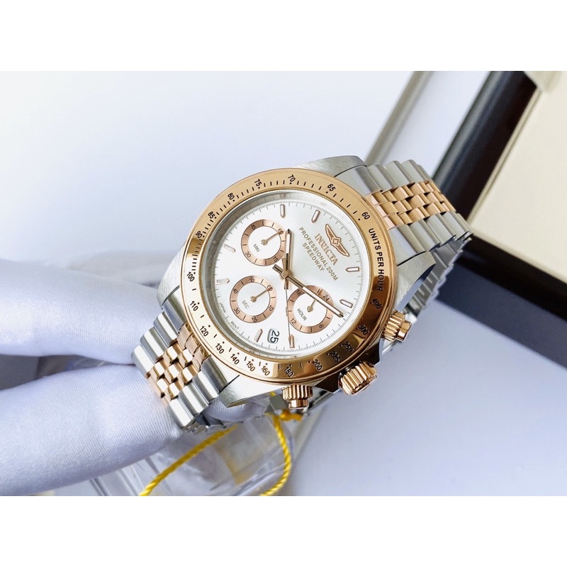 Đồng Hồ Nam Invicta Speedway Chronograph Quartz Silver Dial Men’s Watch Chính Hãng
